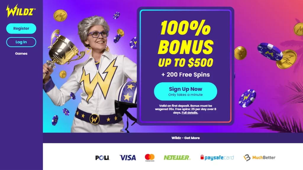 Wildz Casino welcome bonus NZ 